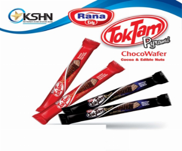 ویفر سه گوش شکلاتی بزرگ